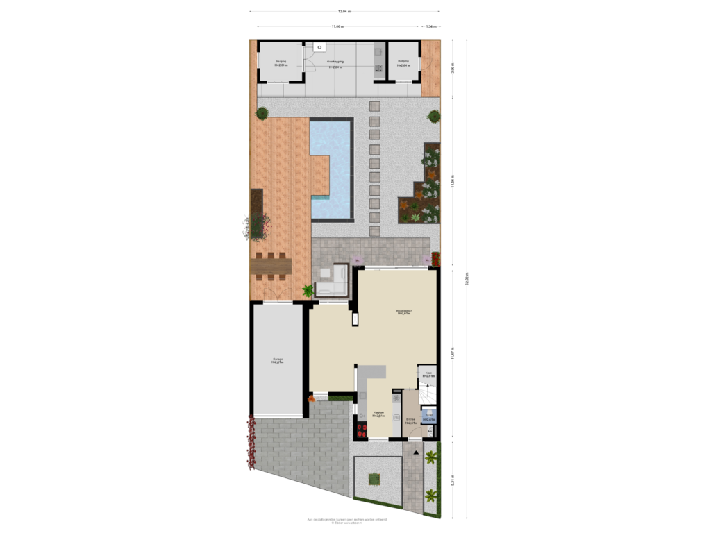 Bekijk plattegrond van Begane Grond Tuin van Akkerwinde 3