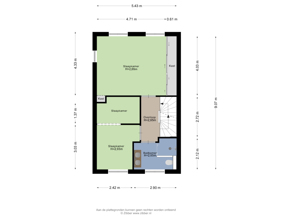 Bekijk plattegrond van Eerste Verdieping van Akkerwinde 3