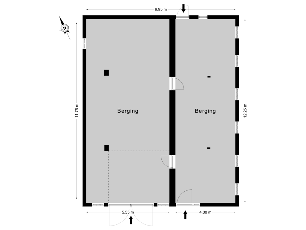 Bekijk plattegrond van Bijgebouw, BG van Tsjerkestrjitte 13