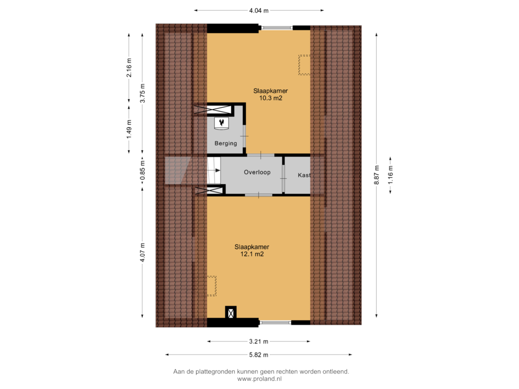 View floorplan of 2e Verdieping of Postduif 7