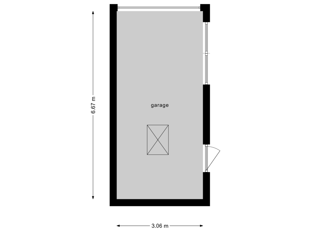 Bekijk plattegrond van Garage van Torenzicht 35