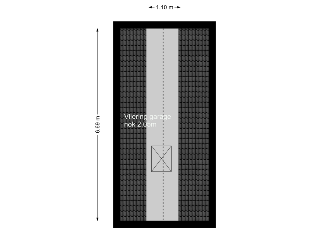 Bekijk plattegrond van Vliering Garage van Torenzicht 35