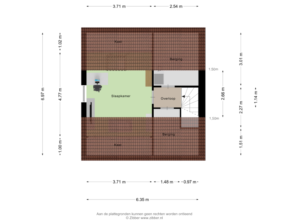 Bekijk plattegrond van Tweede Verdieping van Schoolstraat 18