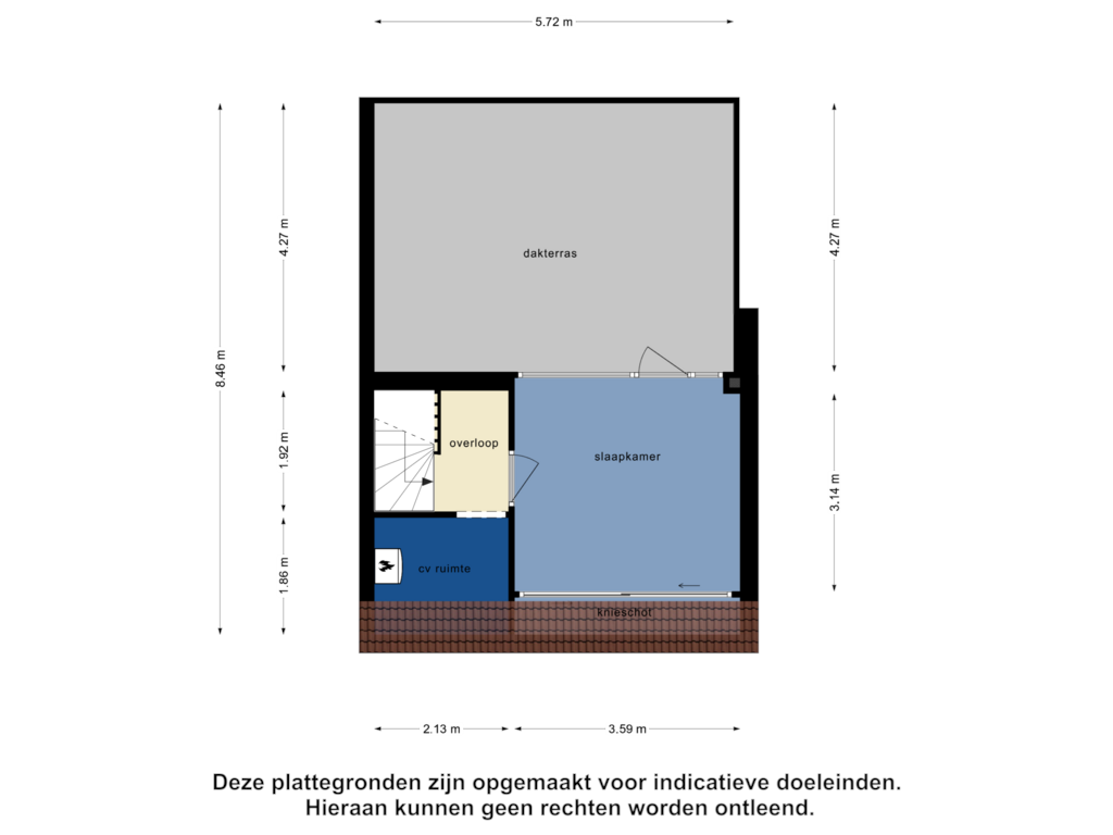 View floorplan of Derde Verdieping of Hoge Weije 11