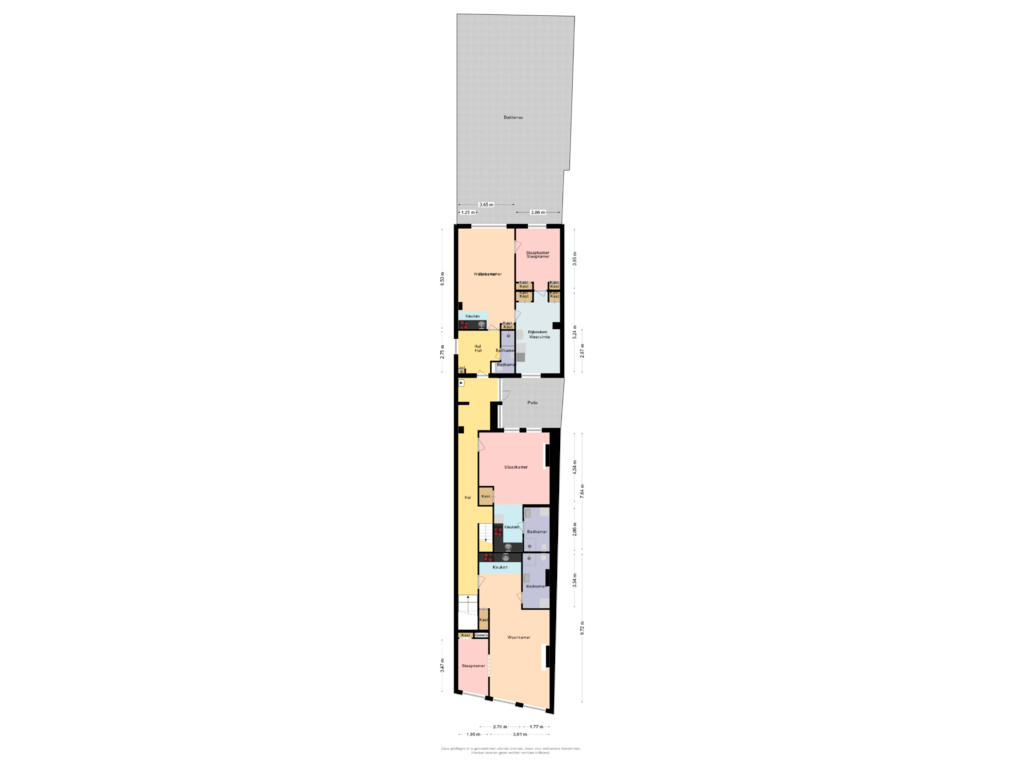 Bekijk plattegrond van Eerste verdieping van Hoogend 18