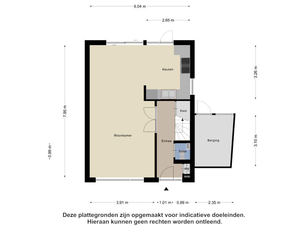 Bekijk plattegrond van Begane Grond van Driehovenlaan 27