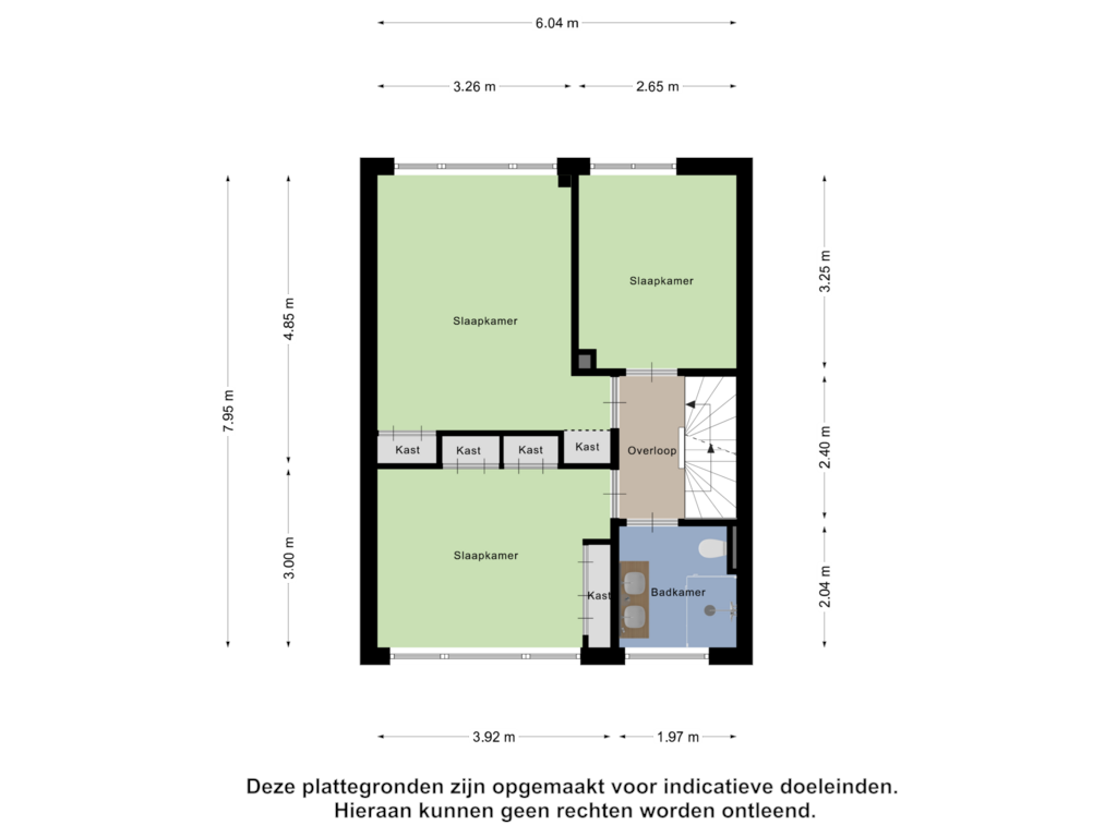 Bekijk plattegrond van Eerste Verdieping van Driehovenlaan 27