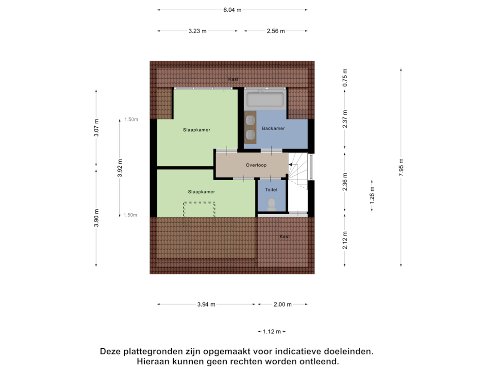 Bekijk plattegrond van Tweede Verdieping van Driehovenlaan 27