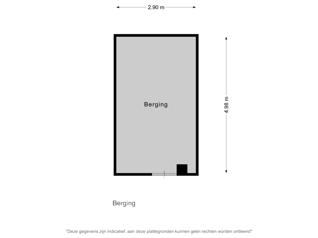 Bekijk plattegrond van Berging van Plantage 8-A