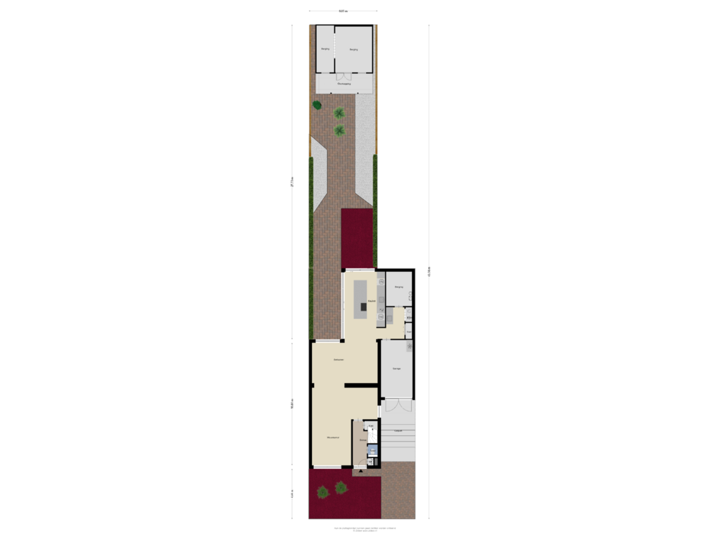 Bekijk plattegrond van Begane Grond tuin van Berkenlaan 2