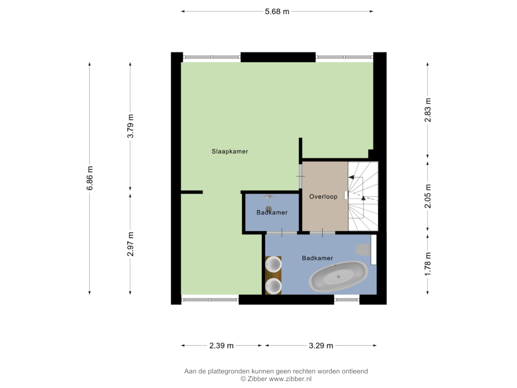 Bekijk plattegrond van Eerste verdieping van Berkenlaan 2