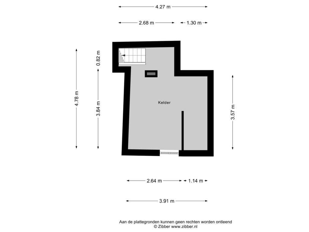 Bekijk plattegrond van Kelder van Stationsweg 97