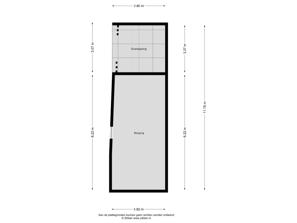 Bekijk plattegrond van Berging van Stationsweg 97