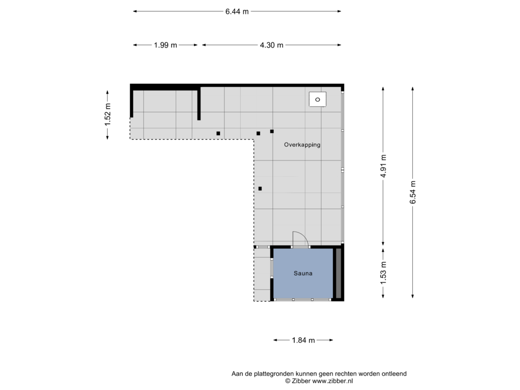 Bekijk plattegrond van Overkapping van Stationsweg 97