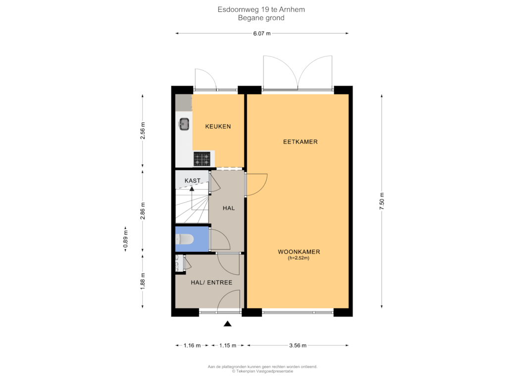 Bekijk plattegrond van Begane grond van Esdoornweg 19