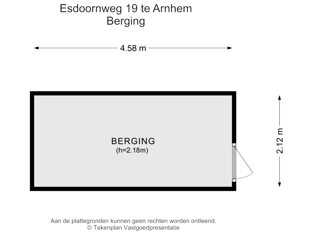 Bekijk plattegrond van Berging van Esdoornweg 19