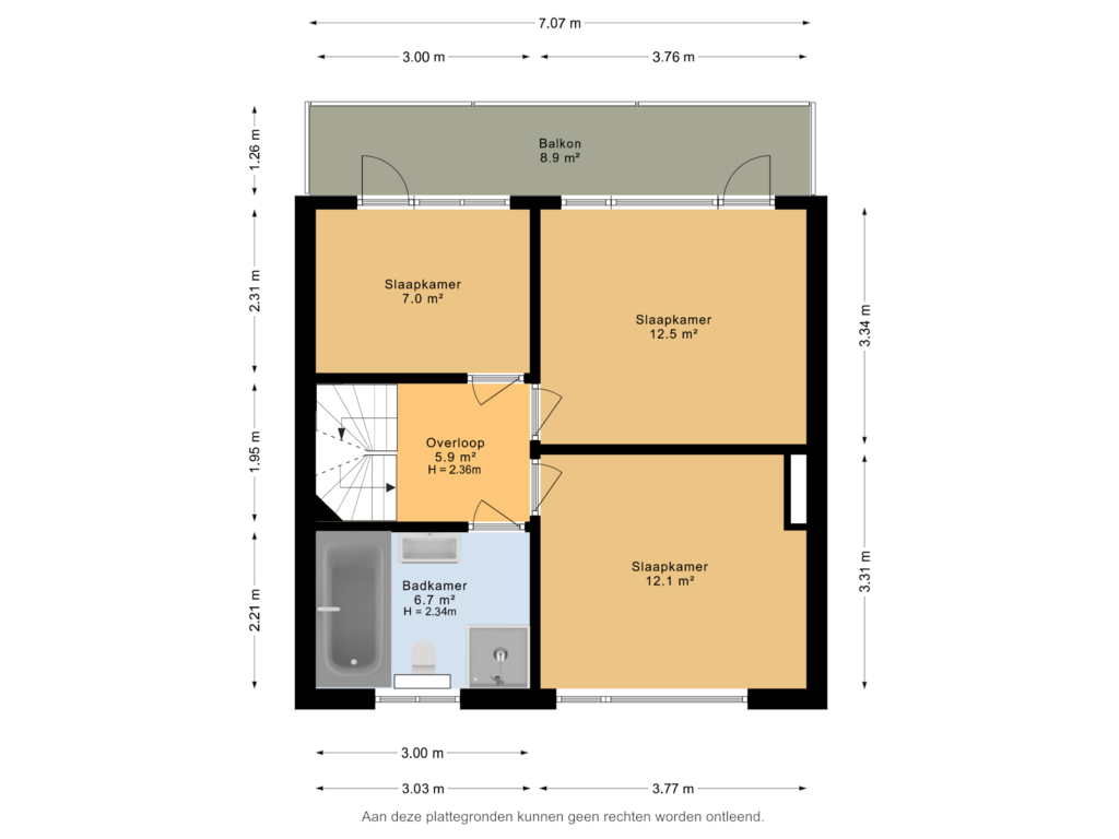 Bekijk plattegrond van Eerste verdieping van Tjalling H. Haismastraat 24