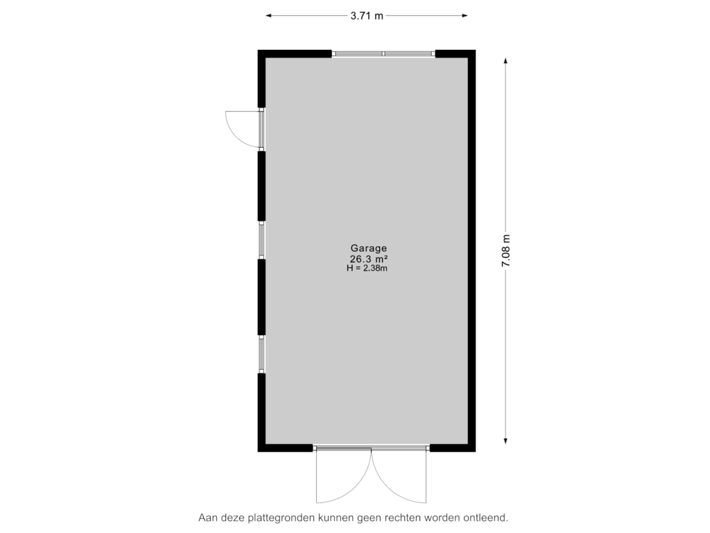 Bekijk plattegrond van Garage van Tjalling H. Haismastraat 24