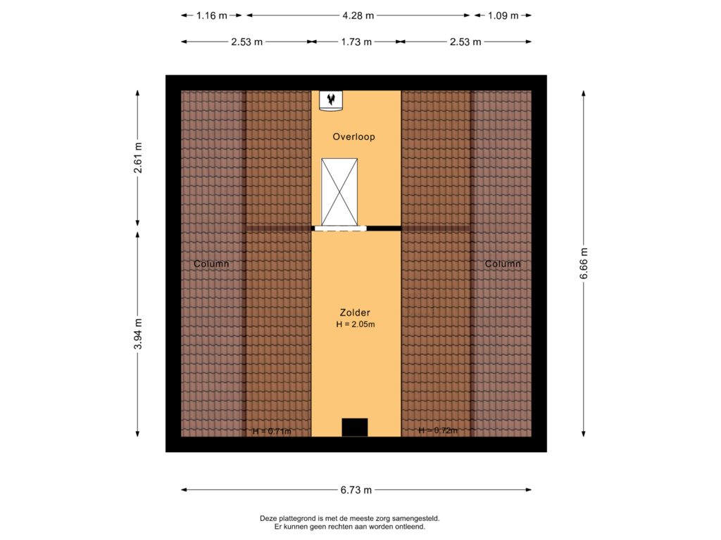 View floorplan of Tweede verdieping of Grijsoord 4