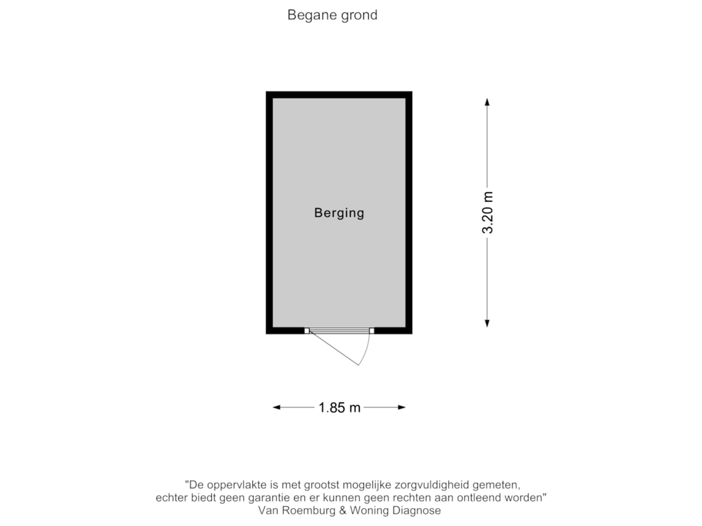 Bekijk plattegrond van Berging van Grote Meent 2