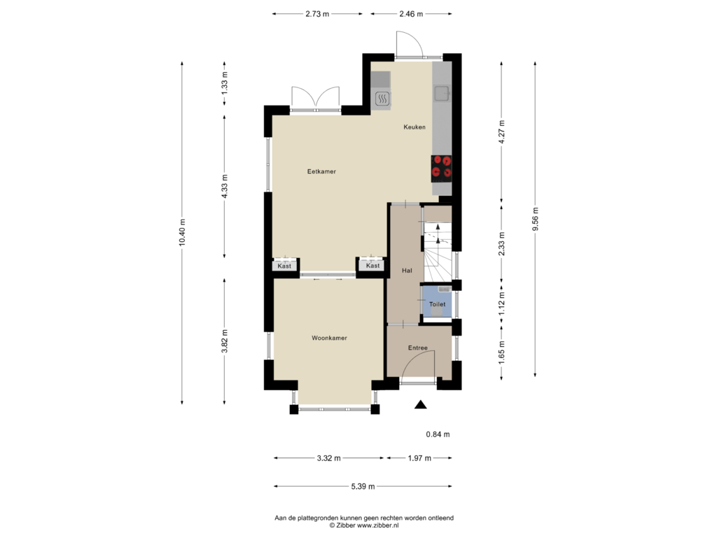 Bekijk plattegrond van Begane Grond van Jasmijnstraat 26