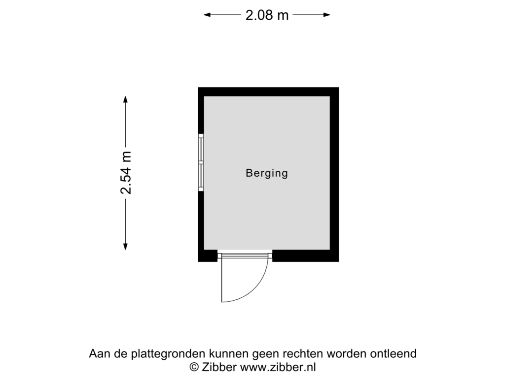 Bekijk plattegrond van Berging van Jasmijnstraat 26