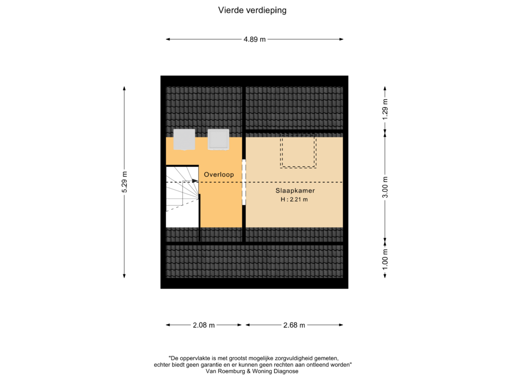 Bekijk plattegrond van Vierde verdieping van Thomsonstraat 96