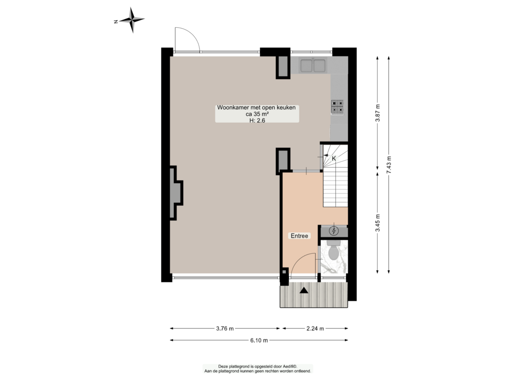 View floorplan of Begane grond of Breukenweg 4