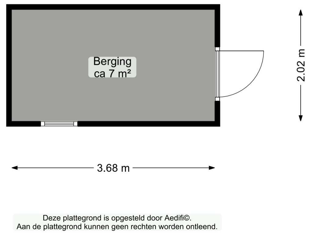 View floorplan of Berging of Breukenweg 4