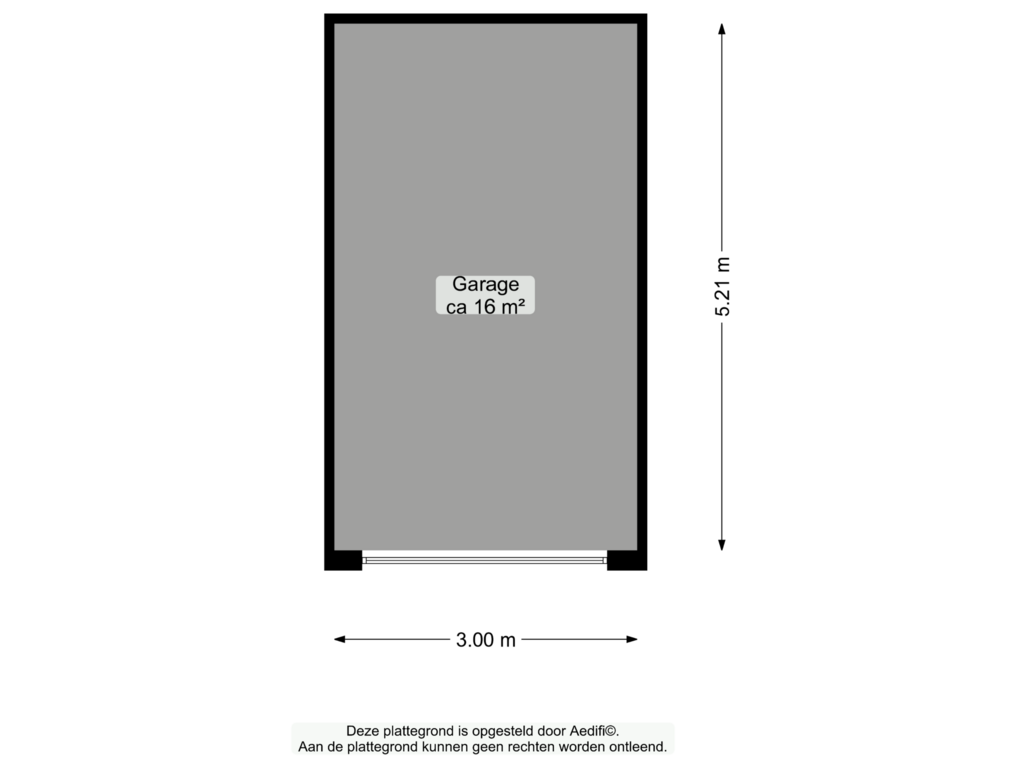 View floorplan of Garage of Breukenweg 4