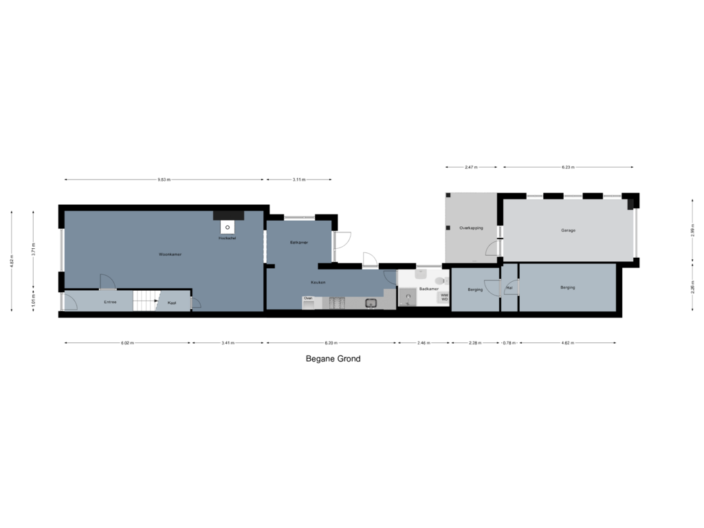 Bekijk plattegrond van Begane Grond van Hantermansstraat 55