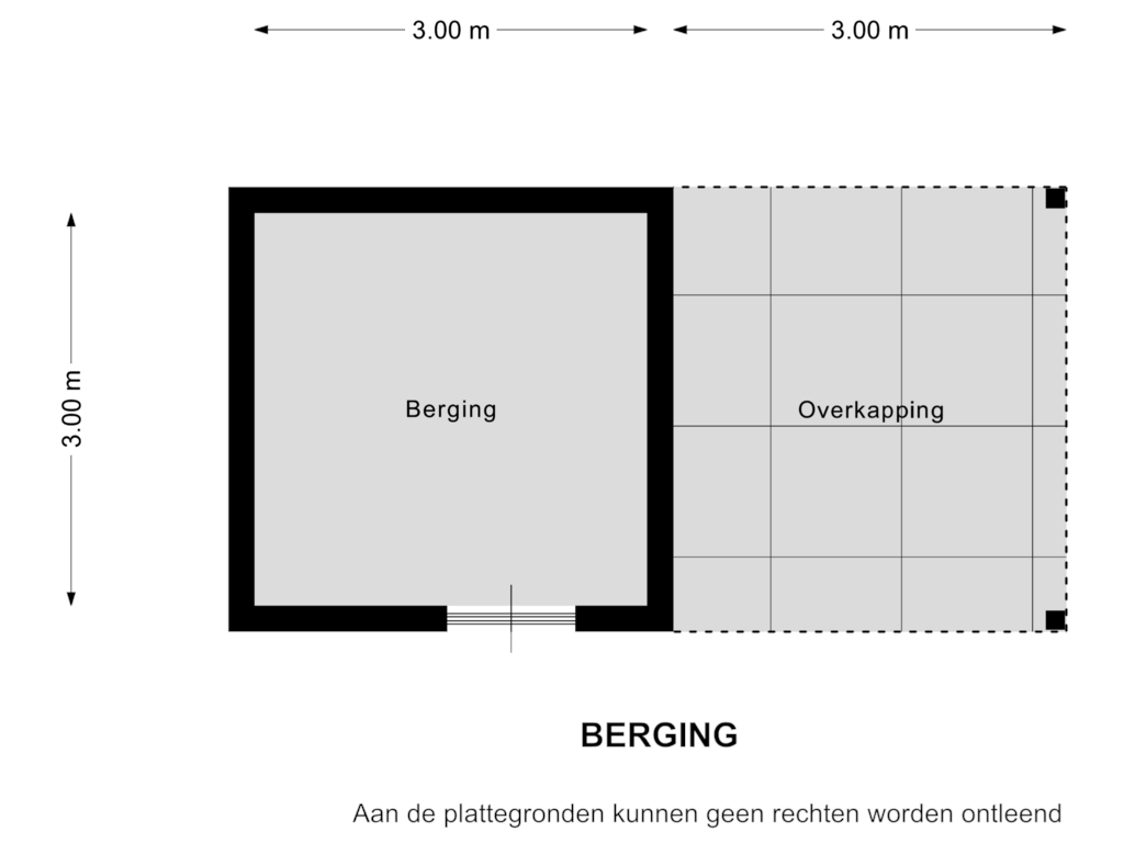 Bekijk plattegrond van Berging van Groote Wielenlaan 435