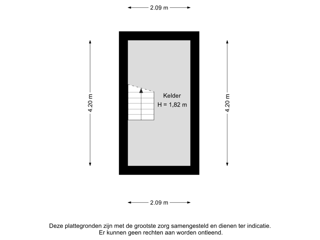 Bekijk plattegrond van Kelder van Schinkelstraat 17