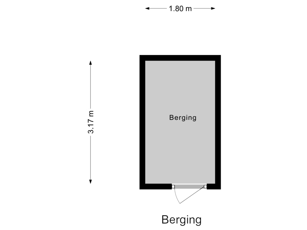 Bekijk plattegrond van Berging van Willem Bontekoestraat 35