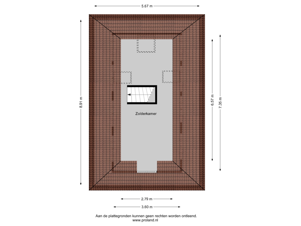 View floorplan of 2e Verdieping of Tjerk Hiddesstraat 5-D