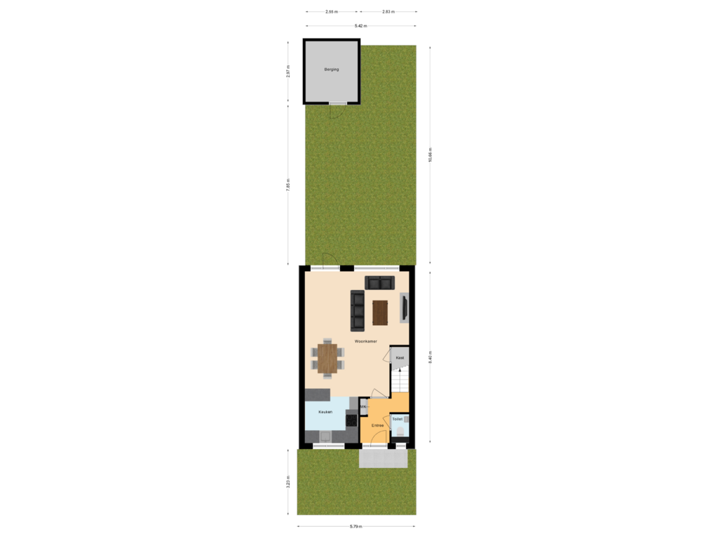 Bekijk plattegrond van Begane Grond Met Tuin van Hoefblad 2