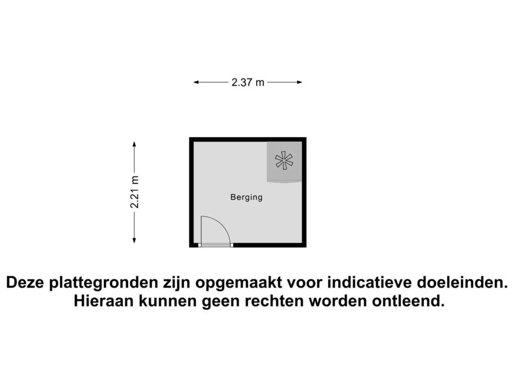 Bekijk plattegrond van Berging van Niermansgang 129