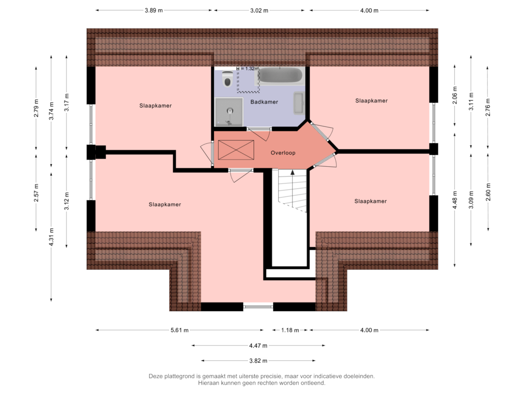 Bekijk plattegrond van Eerste verdieping van Slufter 2