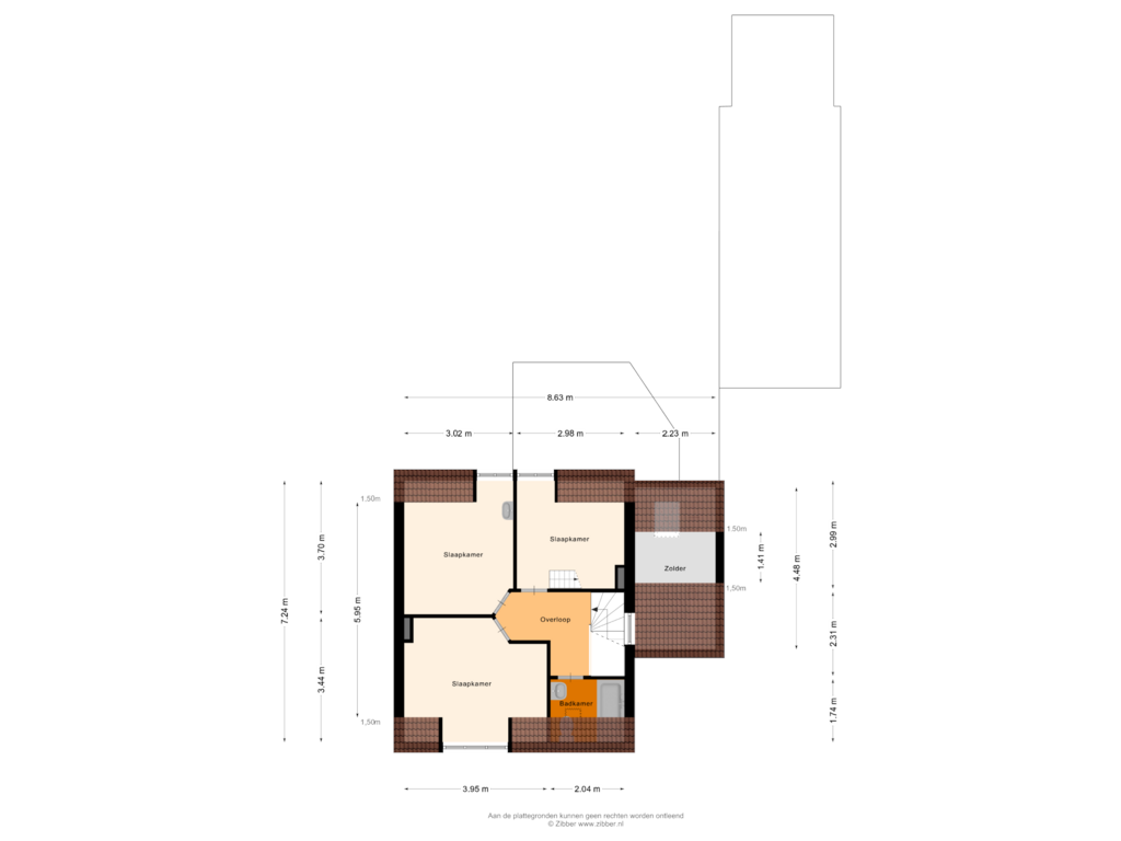 Bekijk plattegrond van Eerste Verdieping van Wilhelminalaan 4