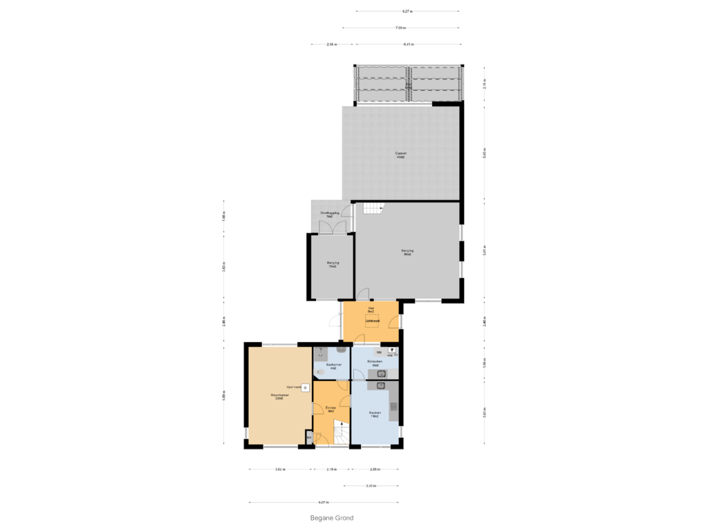 View floorplan of Begane Grond of Wethouder Venteweg 46