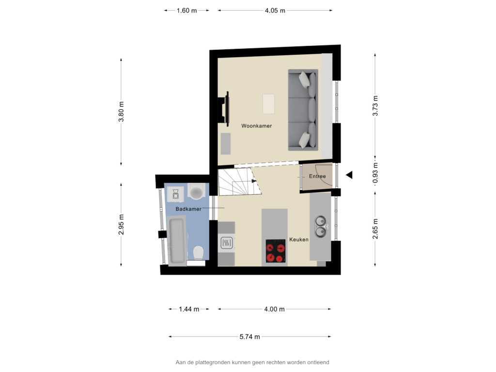 View floorplan of Begane Grond of Eigenhaardstraat 47