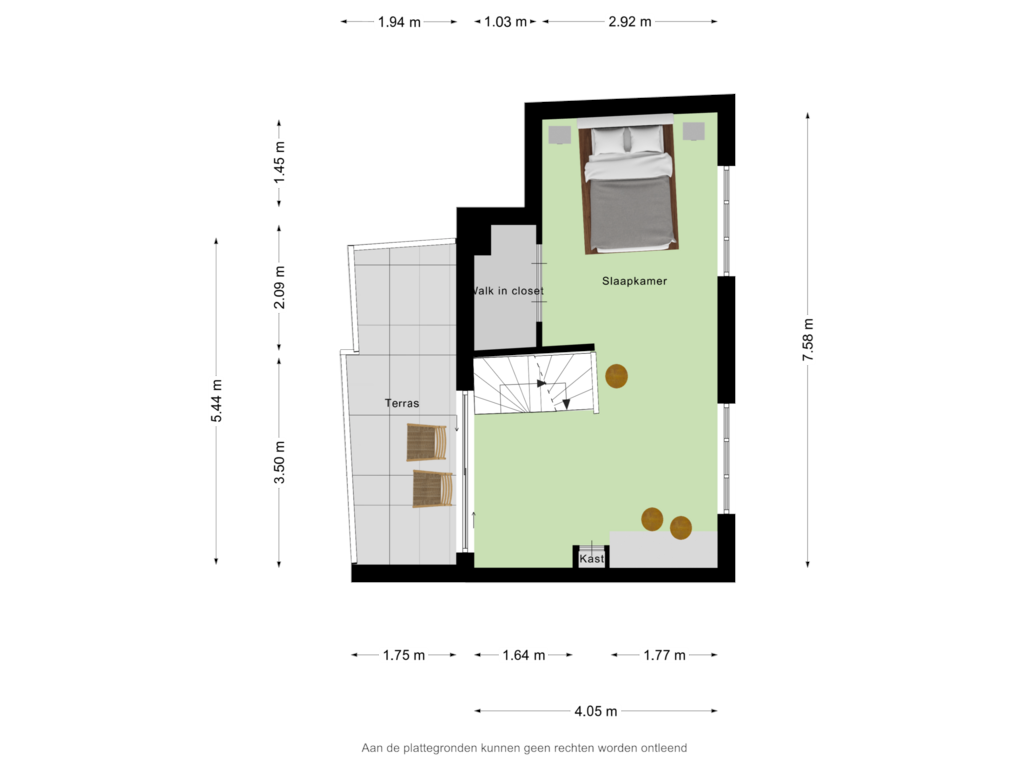 View floorplan of Eerste Verdieping of Eigenhaardstraat 47