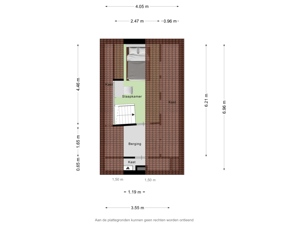 View floorplan of Tweede Verdieping of Eigenhaardstraat 47