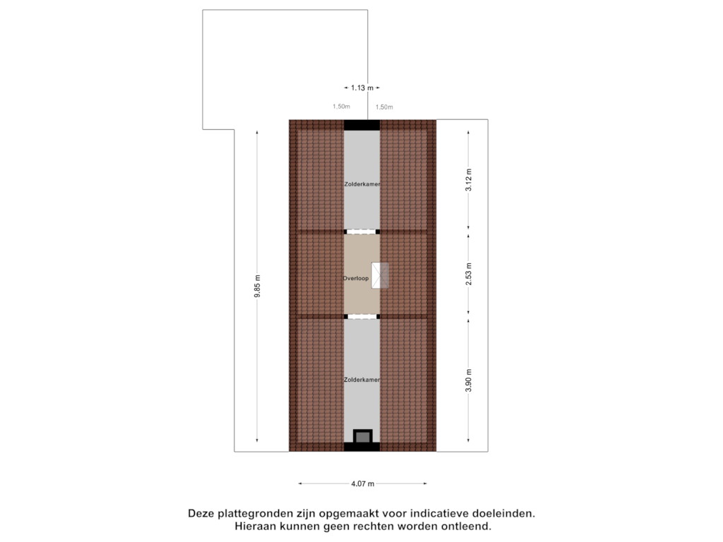 Bekijk plattegrond van Zolder van Gerstakker 9