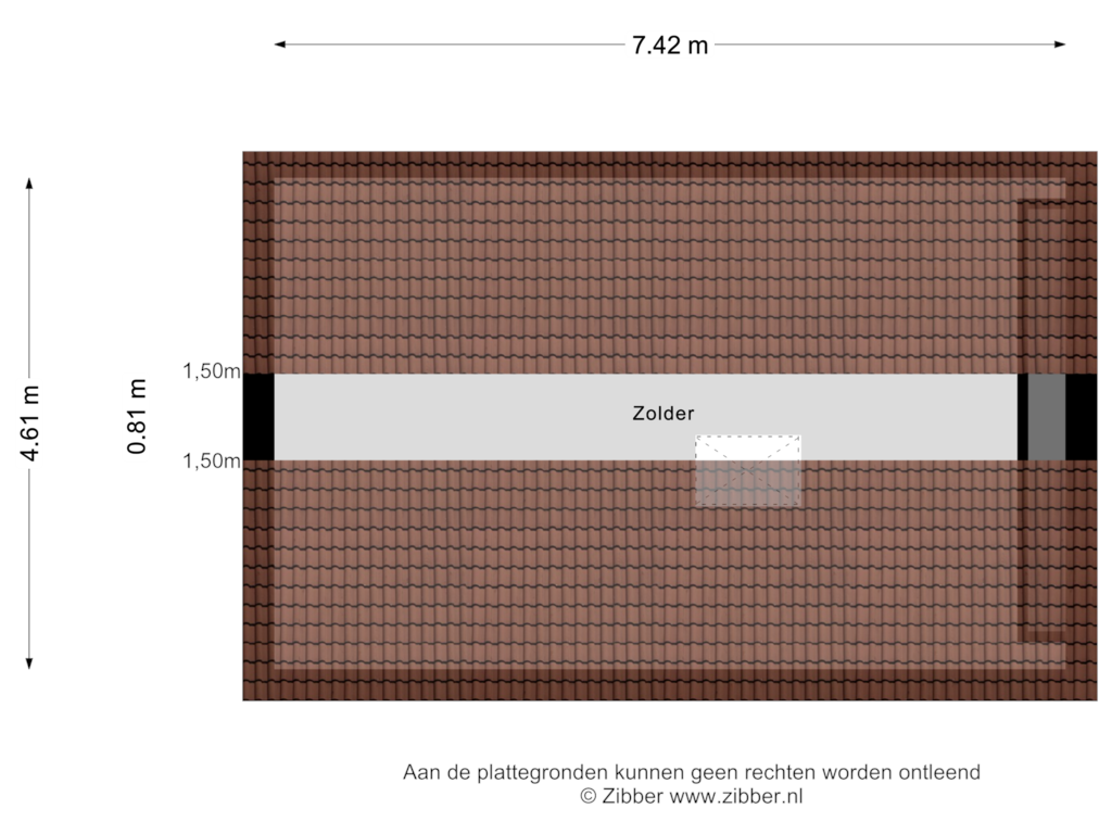 Bekijk plattegrond van Zolder van Kloosterstraat 34