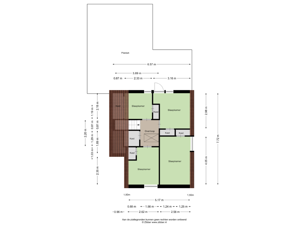 Bekijk plattegrond van Eerste Verdieping van Tolheksleane 31