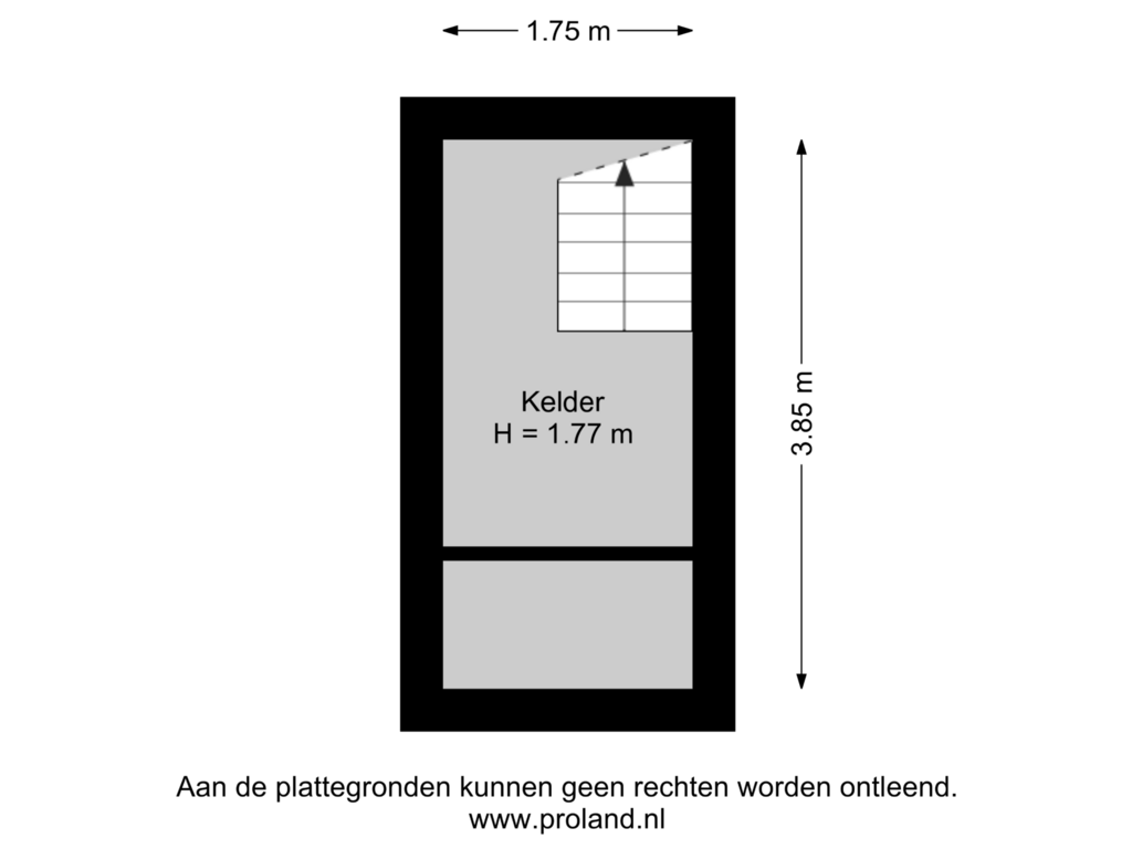 View floorplan of Kelder of Nassaustraat 78