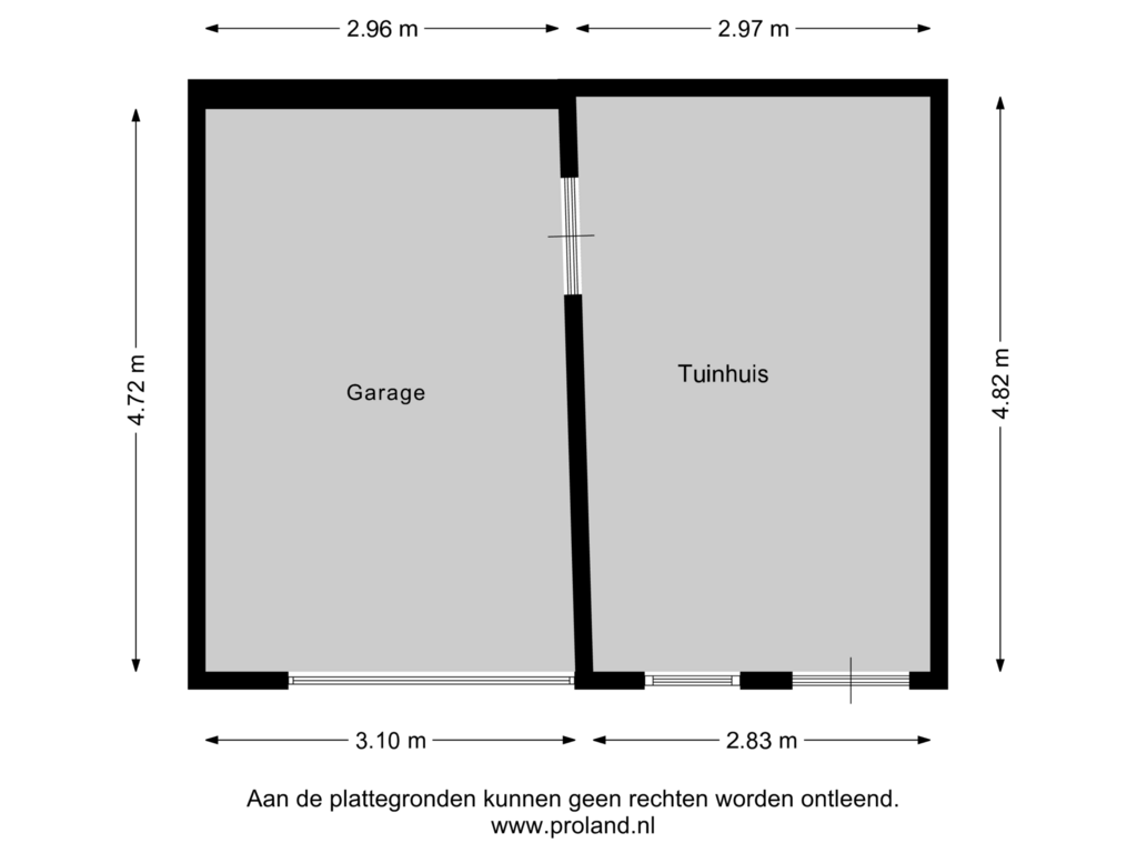 View floorplan of Garage of Nassaustraat 78