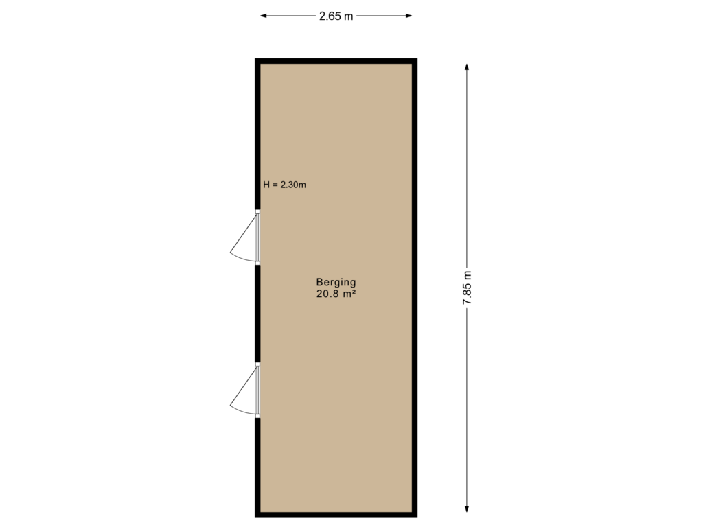 Bekijk plattegrond van Berging van J.R. Kloostermanstrjitte 2