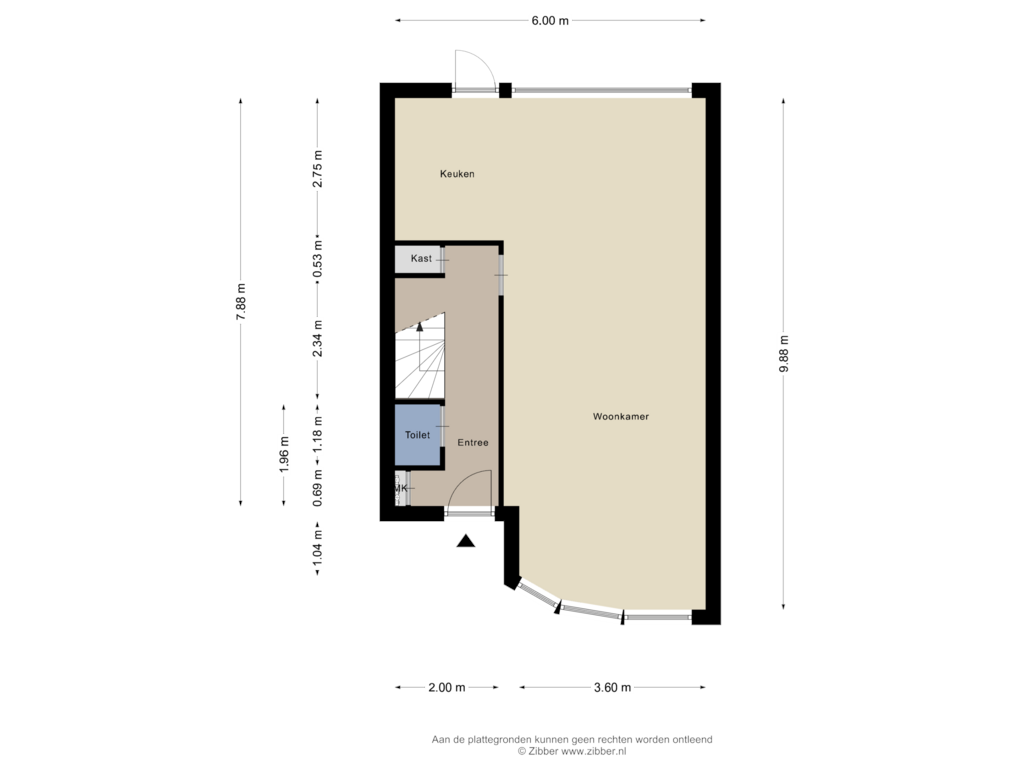 View floorplan of Begane Grond of Sweelinckhof 1